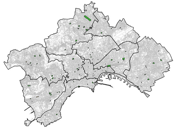 Mappa delle aree di emergenza