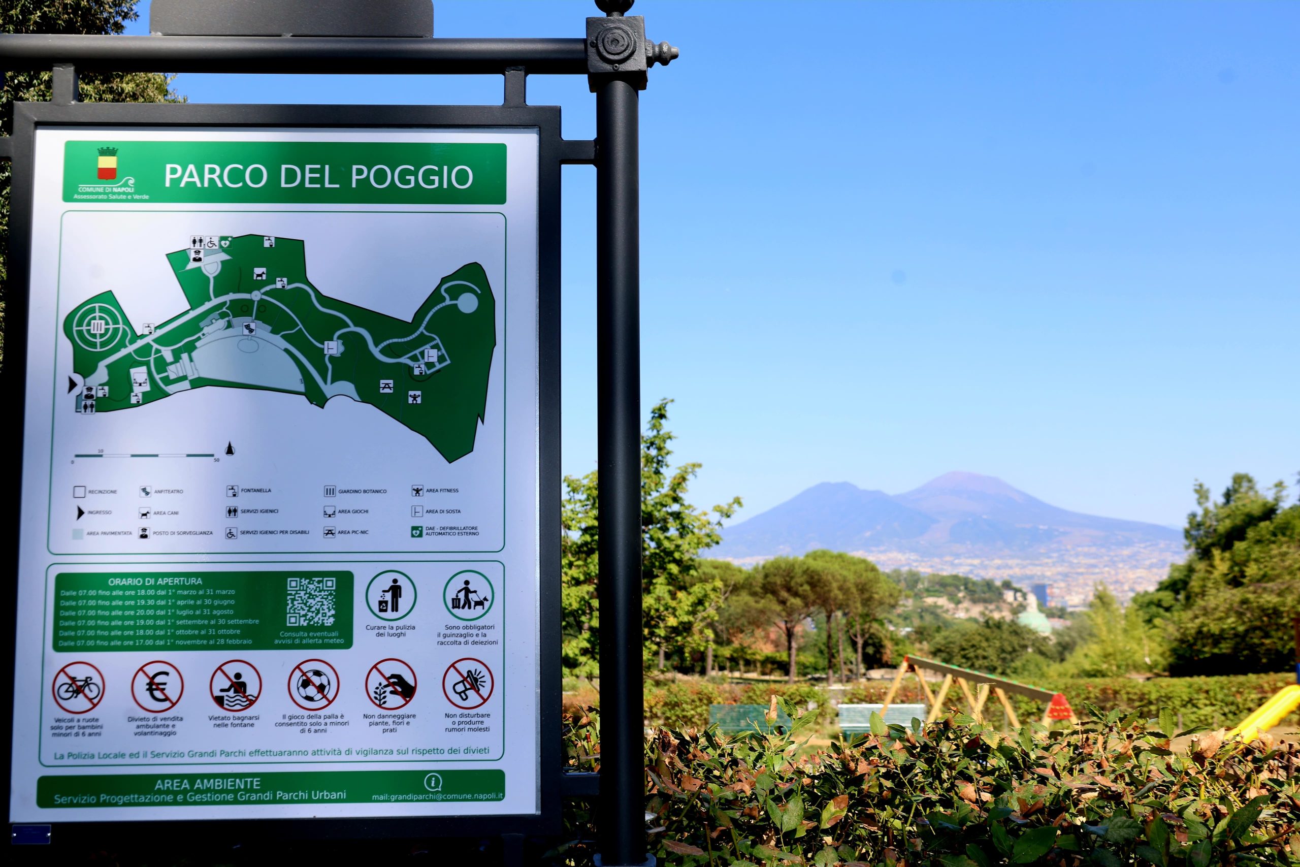 Riaperto al pubblico il Parco del Viale del Poggio, un grande polmone verde che si affaccia sulla città
