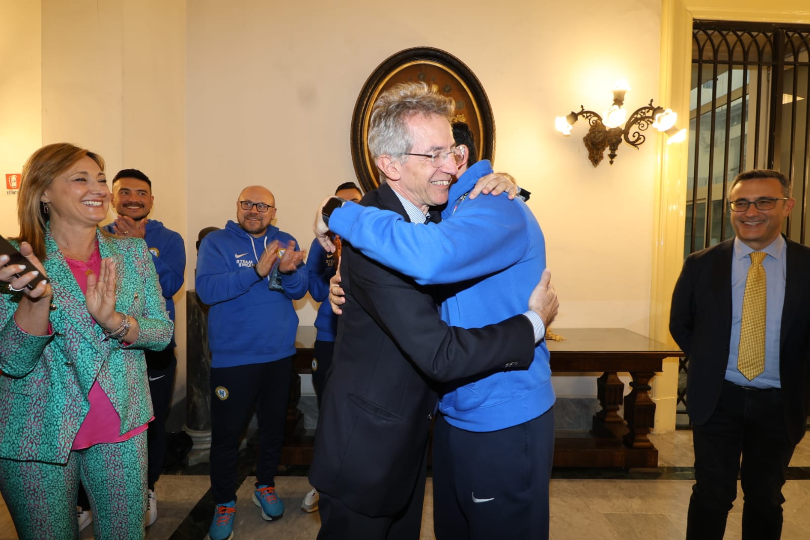In sala Giunta la Napoli Futsal vincitrice della Coppa Italia