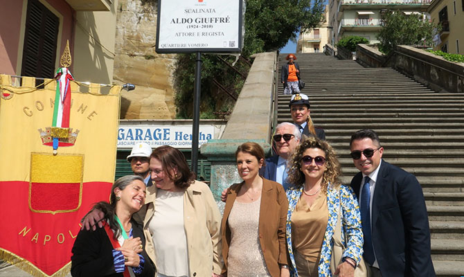 Intitolazione scalinata ad Aldo Giuffré