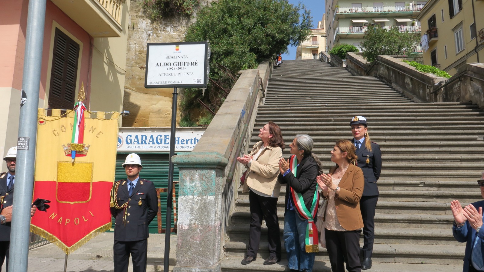 Intitolazione scalinata ad Aldo Giuffré