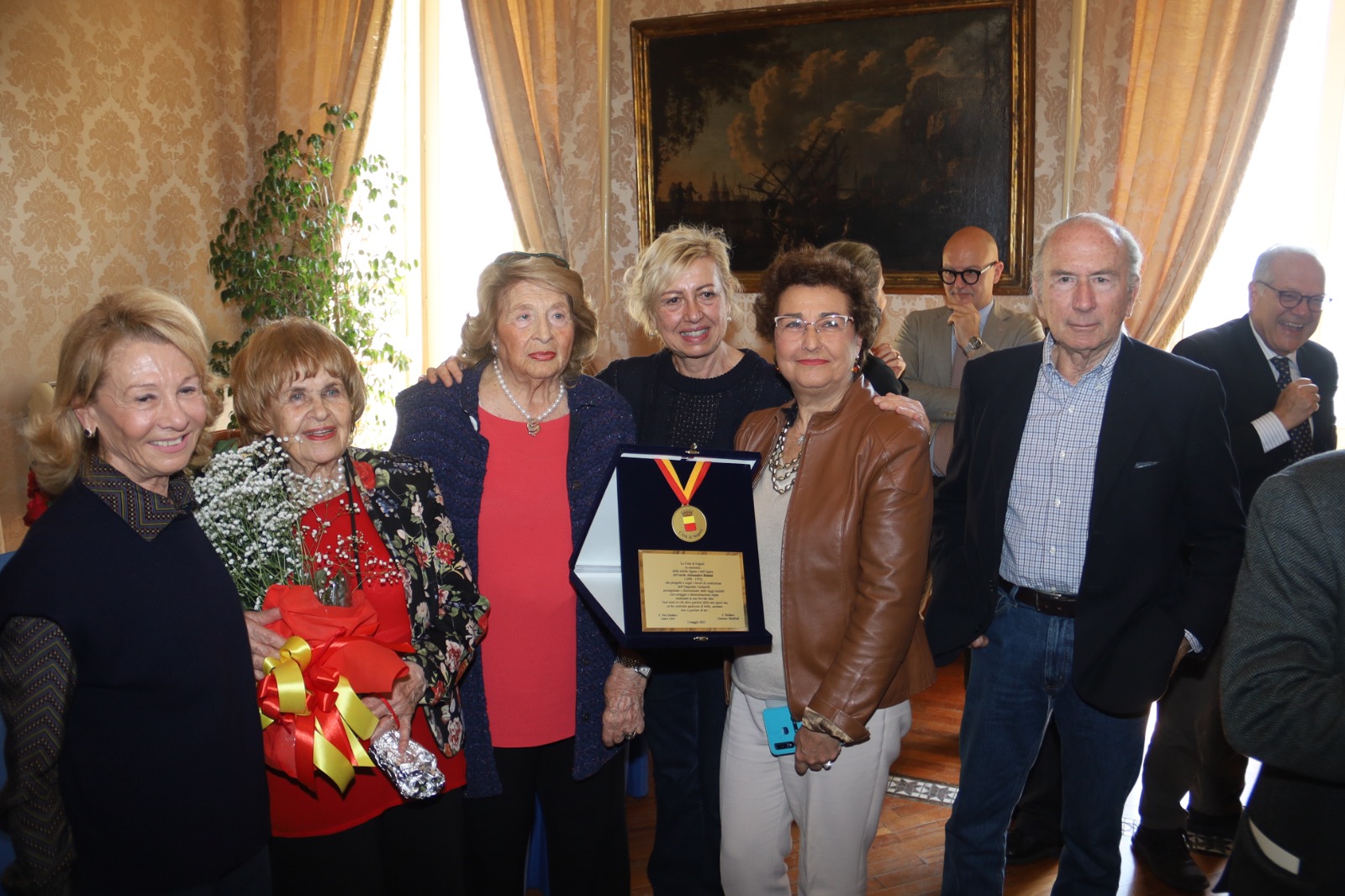 Conferimento medaglia ad Alessandro Rimini