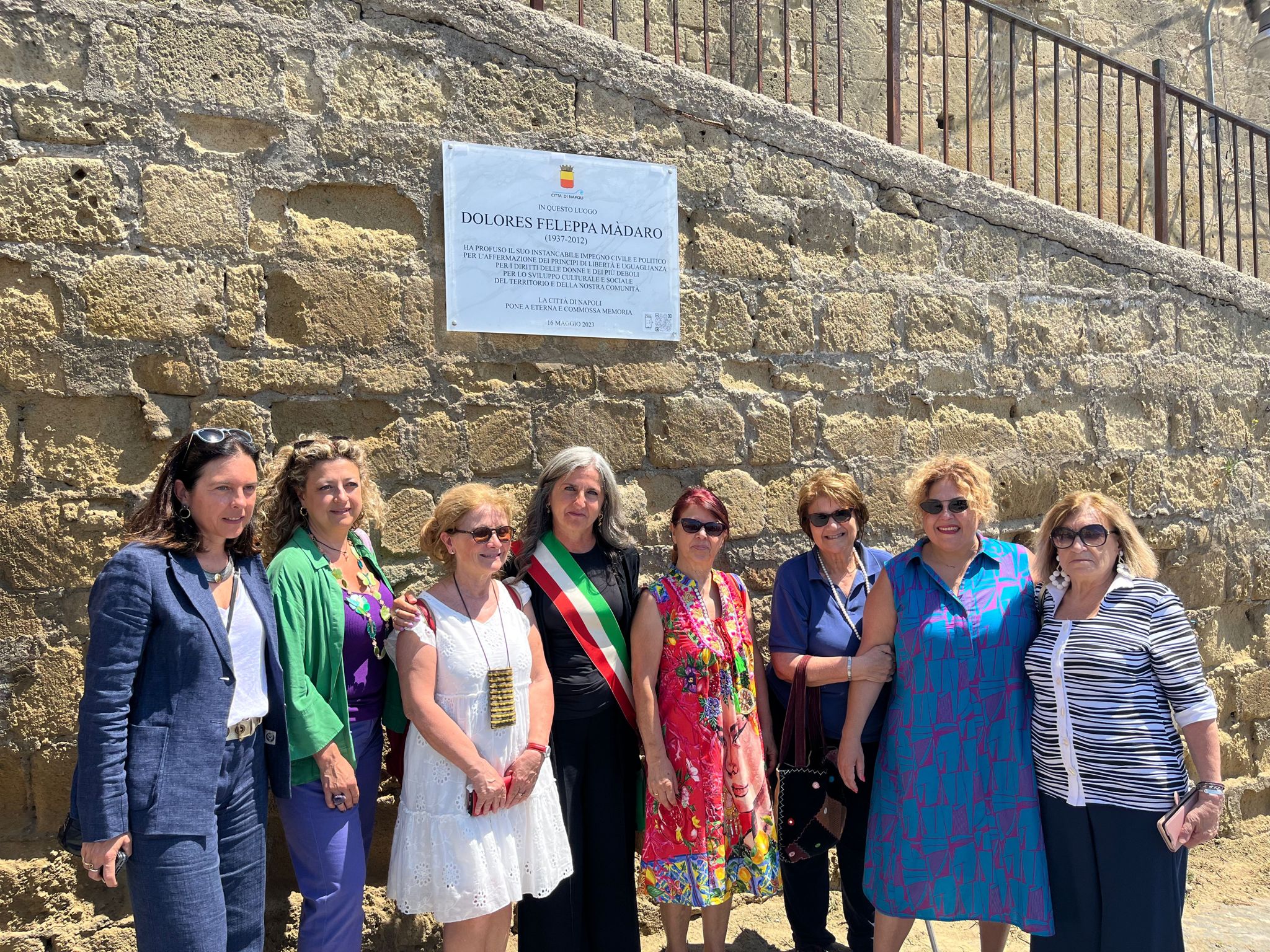 Scoperta la targa in ricordo di Dolores Feleppa Madaro