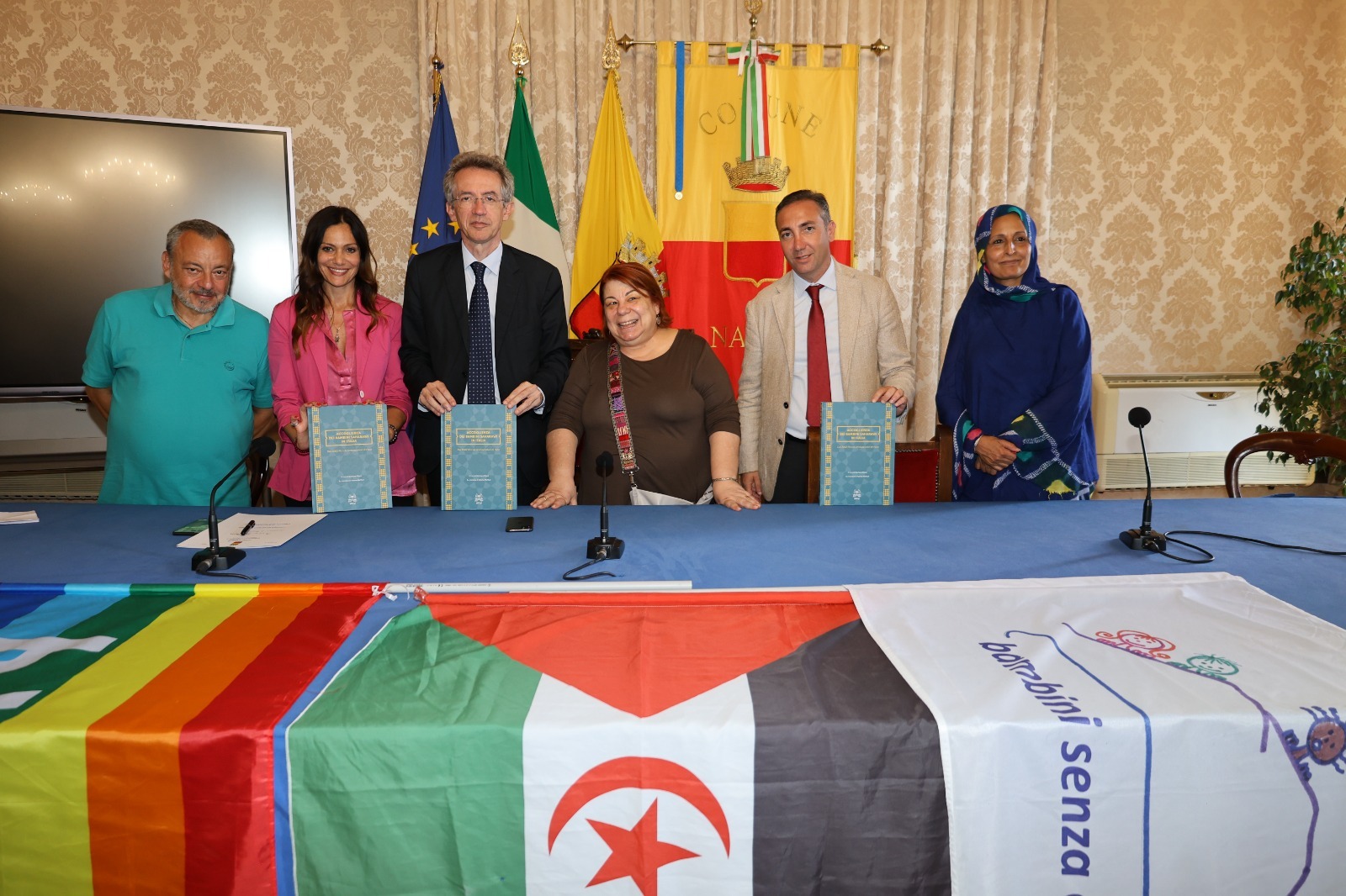 Festa a Palazzo San Giacomo con i bambini Saharawi