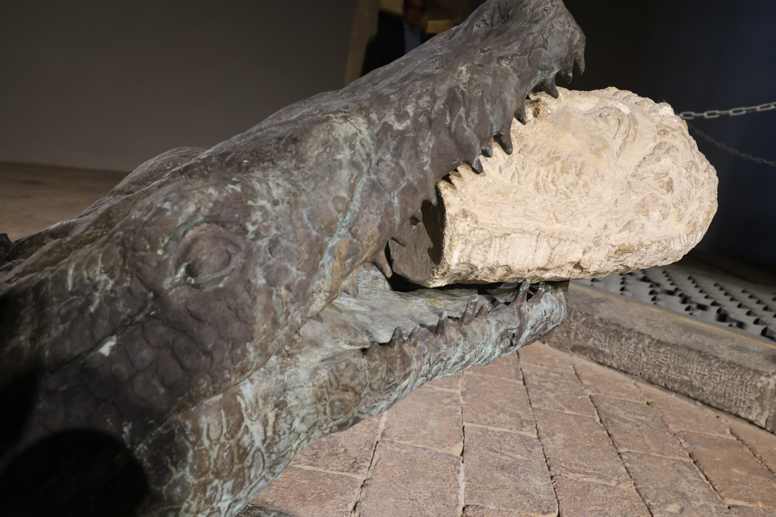 Inaugurata al Maschio Angioino l'opera d'arte contemporanea "Lacrime di coccodrillo"