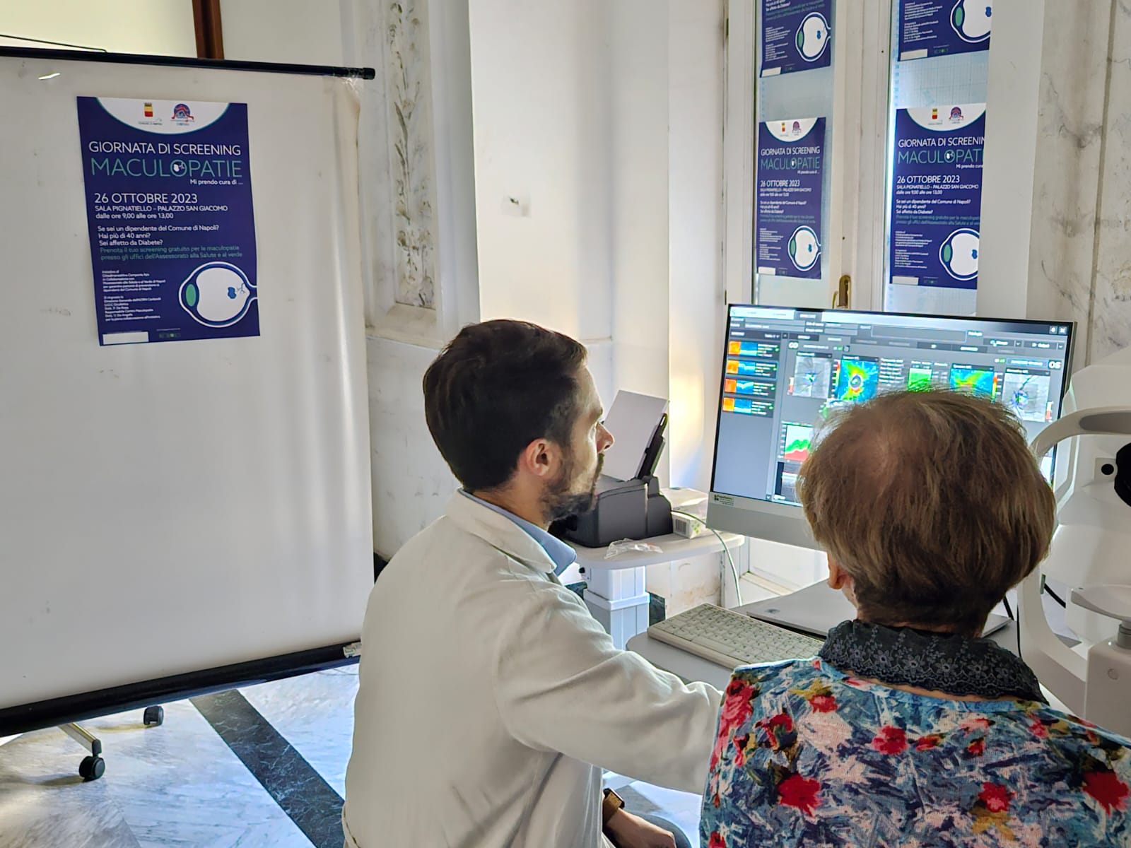 A Palazzo San Giacomo uno screening gratuito per la maculopatia