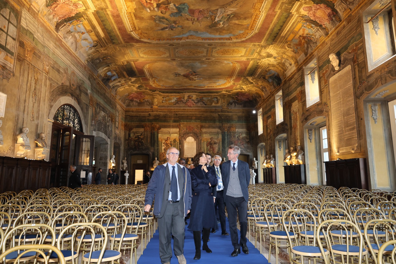 Visita della Direttrice generale dell'UNESCO Castel Capuano