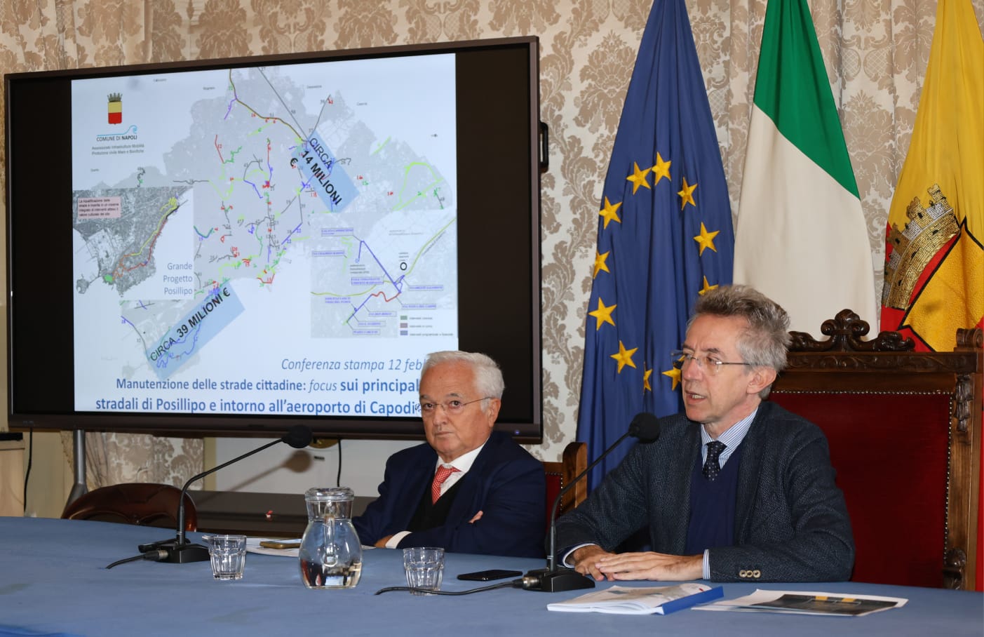 Manutenzione strade Posillipo e Capodichino