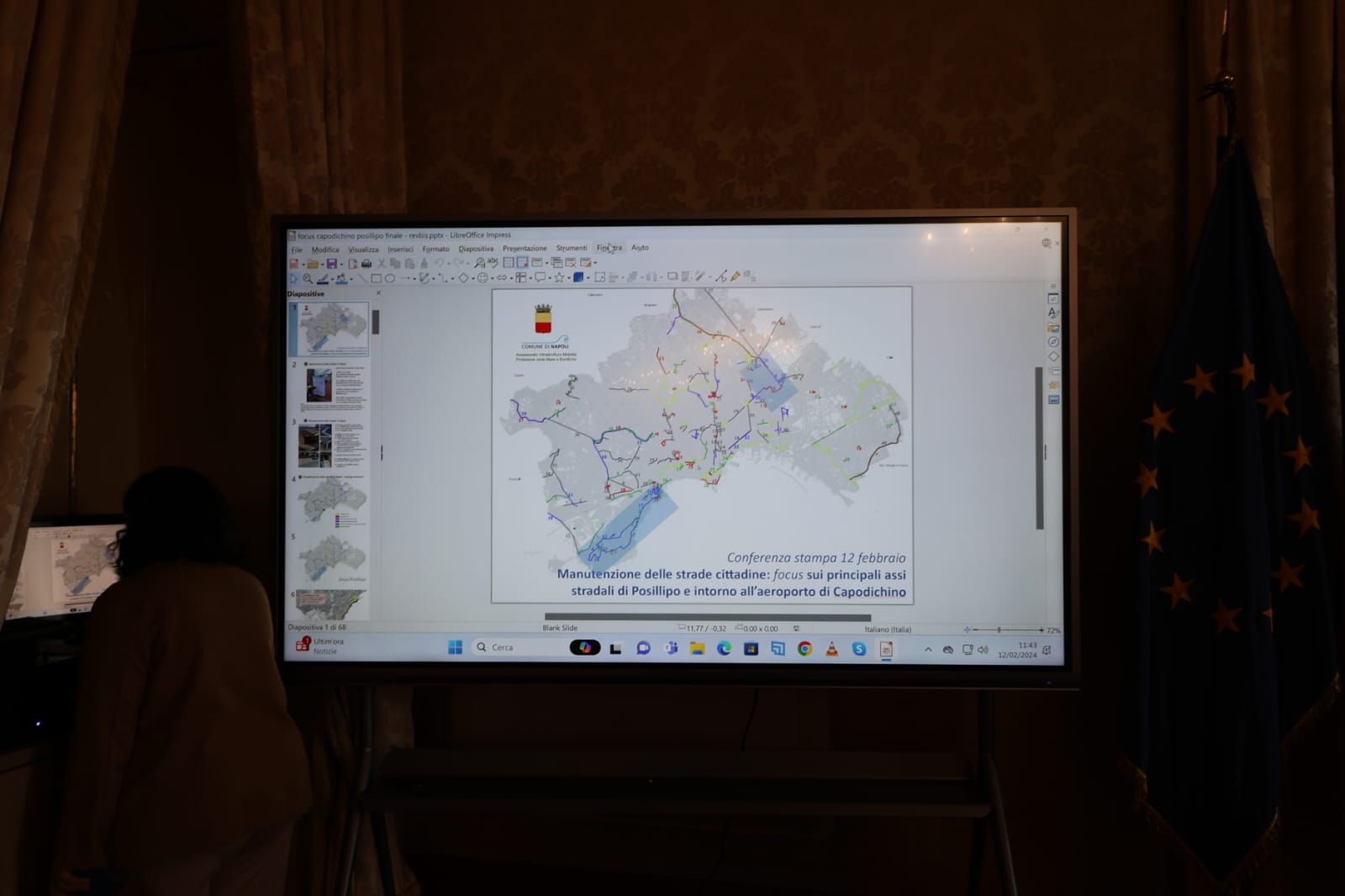 Manutenzione strade Posillipo e Capodichino