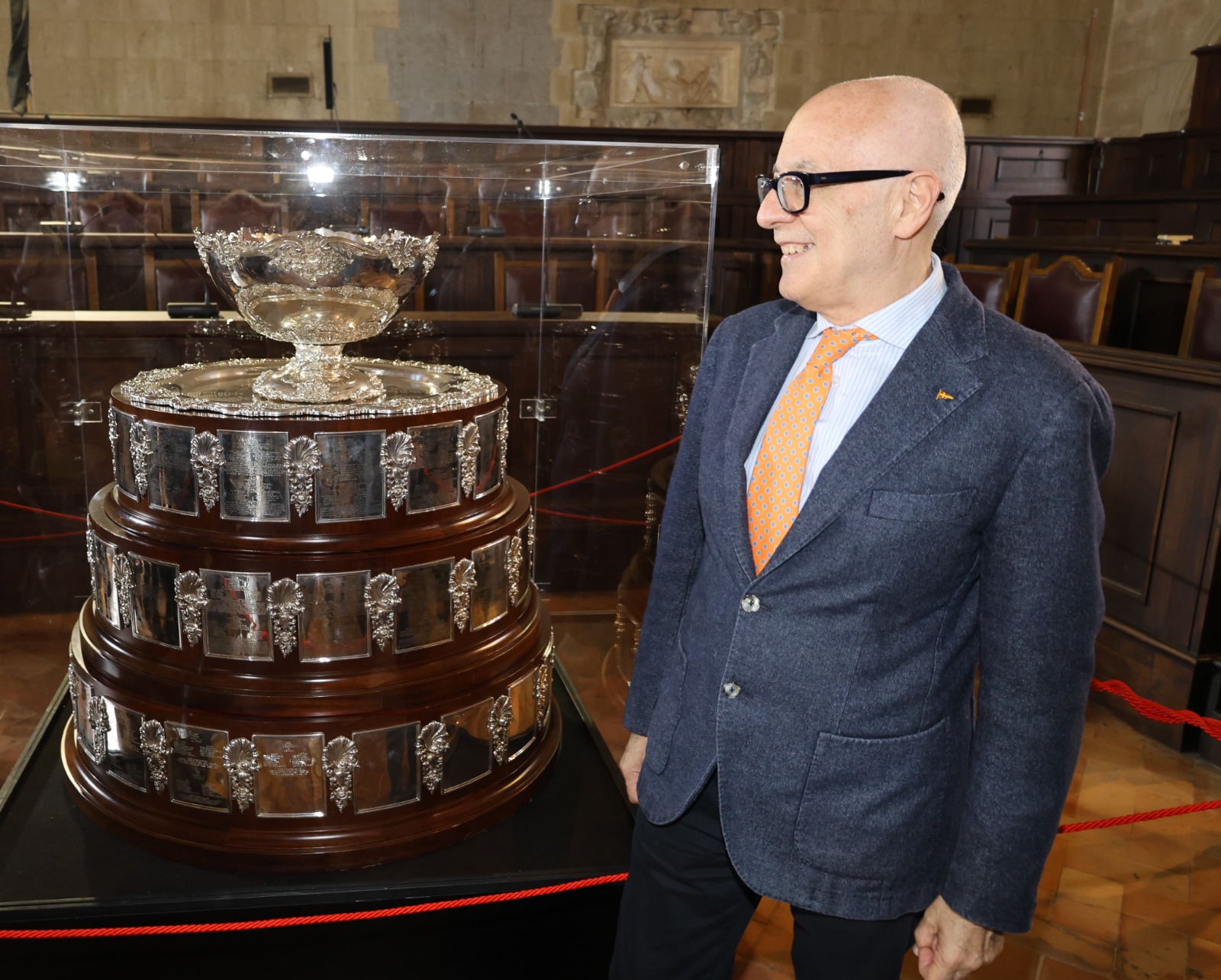 La Coppa Davis in mostra al Maschio Angioino