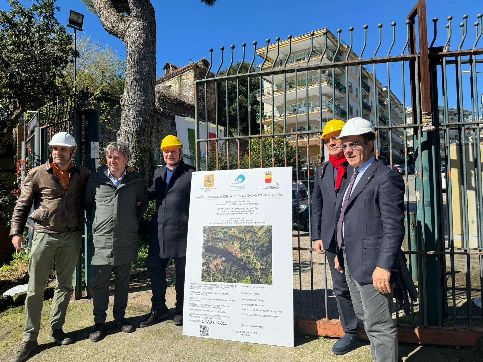 Parte la riqualificazione del Parco del viale del Poggio