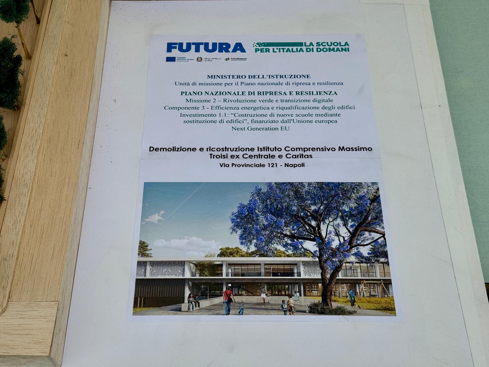 A Pianura via ai lavori per la nuova sede della scuola “Massimo Troisi”