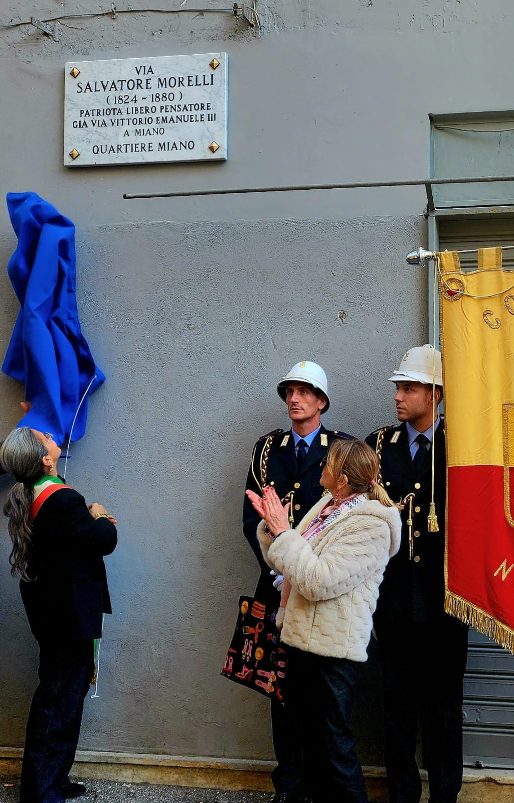 Intitolazione via Salvatore Morelli a Miano