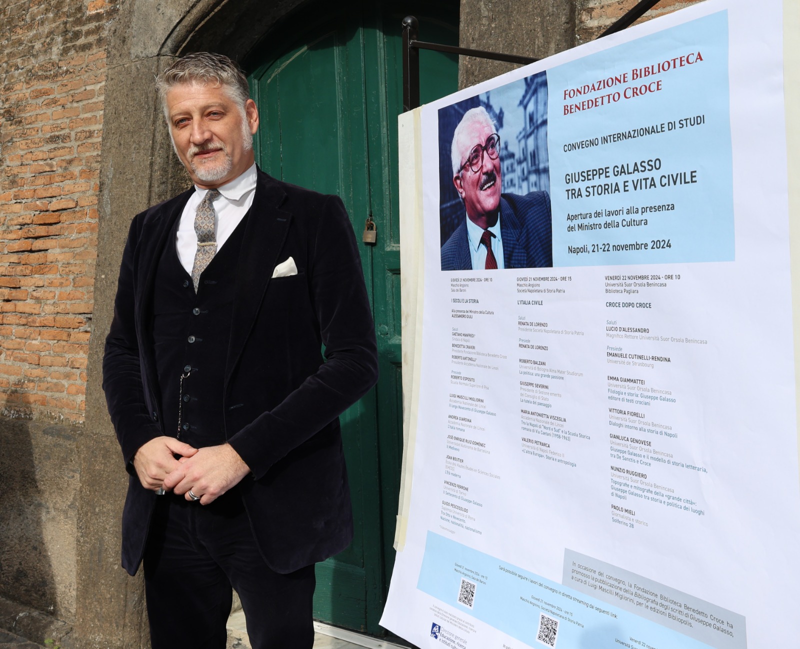 Il ministro Giuli partecipa al convegno su Galasso