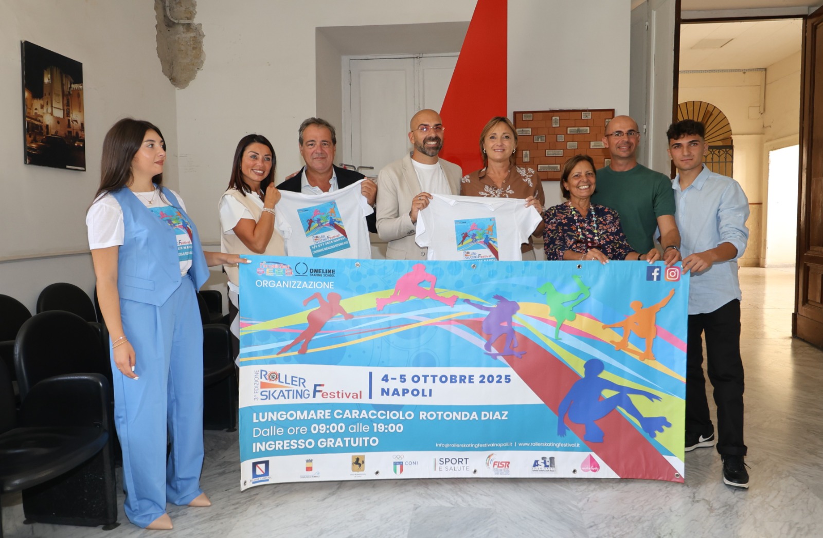 Presentata la terza edizione del "Roller-Skating festival" sul lungomare Caracciolo