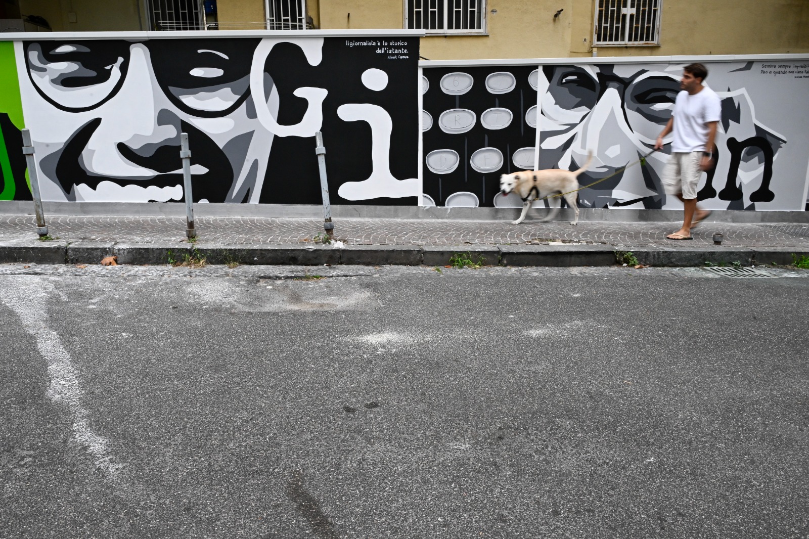 Il Sindaco di Napoli alla cerimonia di commemorazione per Giancarlo Siani